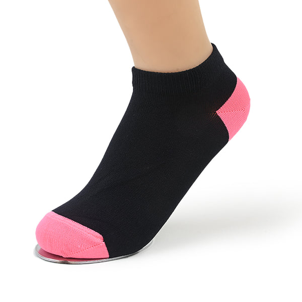 Low Cut Socks Black & Pink ( 1 Pair)