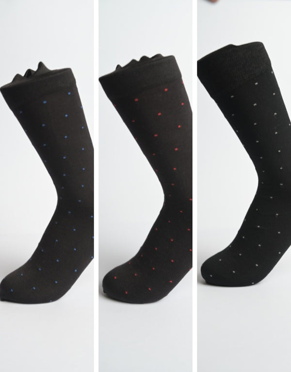 Premium Mercerized Dress Socks Pack Of 3